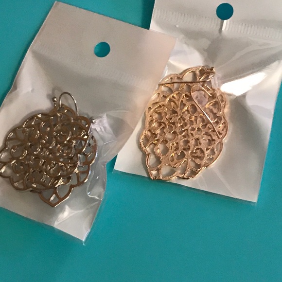 NWT Silver or yellow gold plated boho earings - Picture 4 of 8